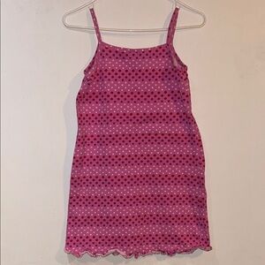 Girls 10/12 Y2K Pink Polka Dot Dress with Ruffles